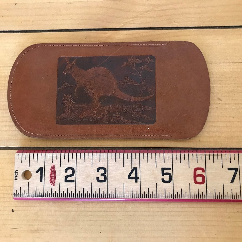Australian Genuine Kangaroo Leather Eye Glasses Pouch Sleeve Cover